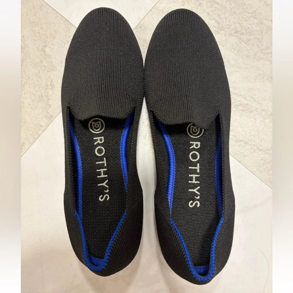 Rothy's The Loafer Black Slip On Size 6 - Picture 3 of 6